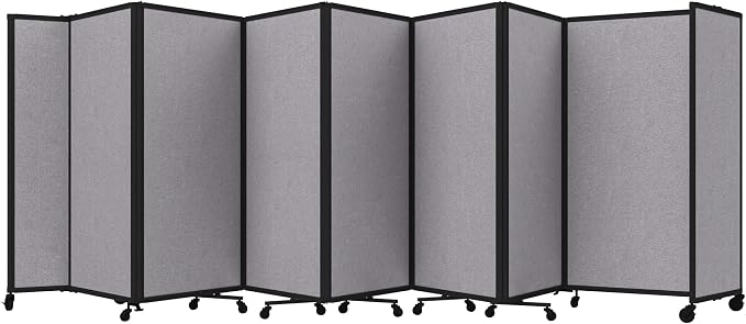 Versare Room Divider 360 Portable Wall Partition | Folding Panels | Large