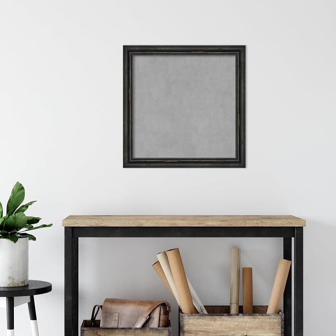 Amanti Art Black Framed Magnetic Board 23x23 Medium Vision Board — view 5