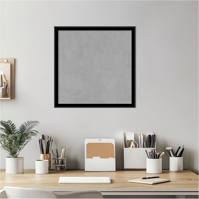 Amanti Art Black Framed Magnetic Board 17x17 Small Vision Board — view 5
