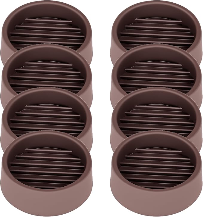 Non Slip Furniture Pads, 1.5” Round Rubber Caster Cups, Anti-Slip Gripper