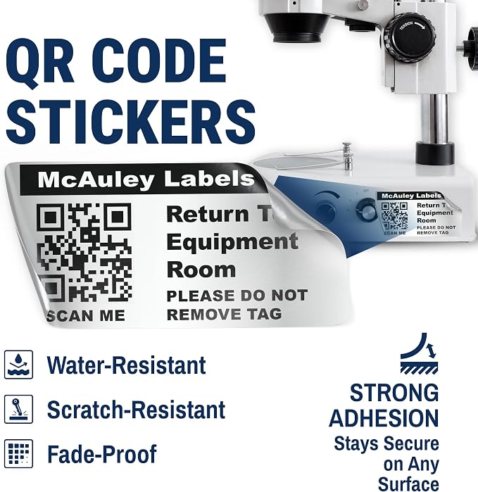 McAuley Labels Custom QR Code Stickers — view 2