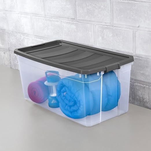 Sterilite 3-Pack Modular Stacker Box, Durable Clear Plastic Storage Bins — view 5