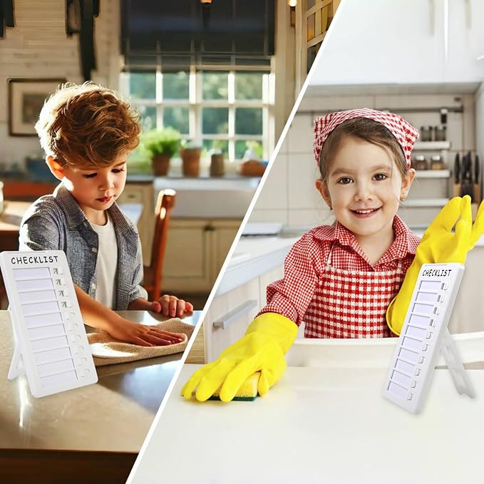 Dry Erase Chore Chart, Standable Whiteboard Checklist Board, Chore Chart — view 4