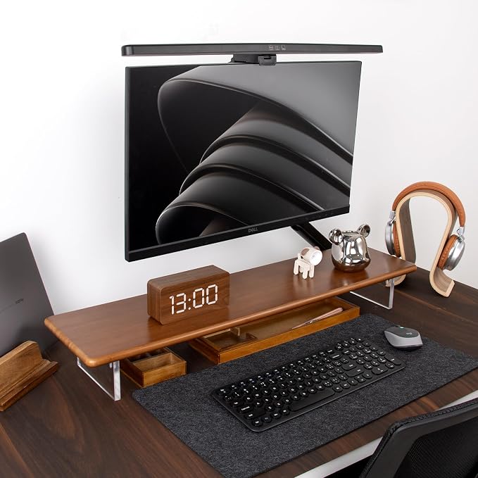 ROCDEER Bamboo Monitor Stand Riser — view 2
