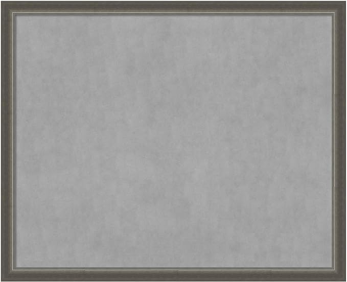 Amanti Art Silver Framed Magnetic Board 35x43 X-Large Vision Board