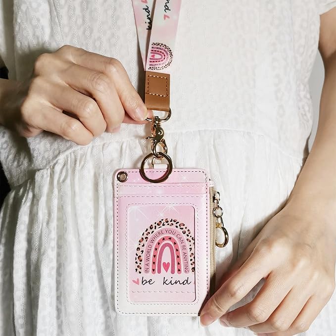 lanyards for id Badges, Lanyard Wallet for Women, Fashion Badge Holder — view 6