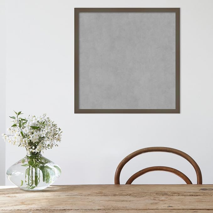 Amanti Art Grey Framed Magnetic Board 21x21 Medium Vision Board — view 5
