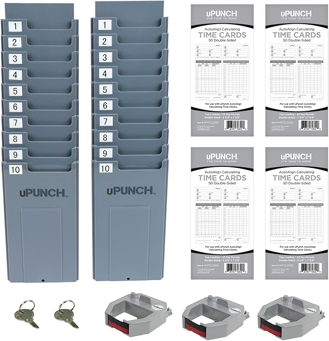 uPunch HN4500 Advanced Calculating Time Clock Bundle — view 4