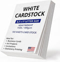 Veritas White Cardstock 8.5 x 11”, 110LB/199GSM Heavyweight Card Stock