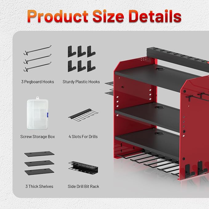 Power Tool Organizer Wall Mount — view 2