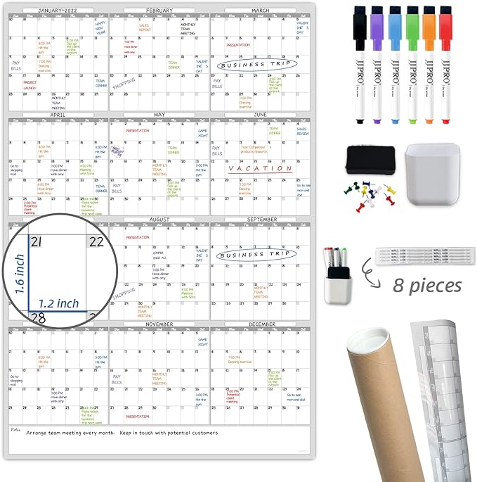 Dry Erase Wall Calendar