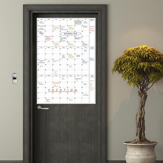 Dry Erase Wall Calendar 3 Month Calendar — view 5