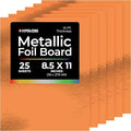Hygloss Metallic Cardstock Sheets – 25 Shiny Red Copper Sheets, 8.5” x 11”