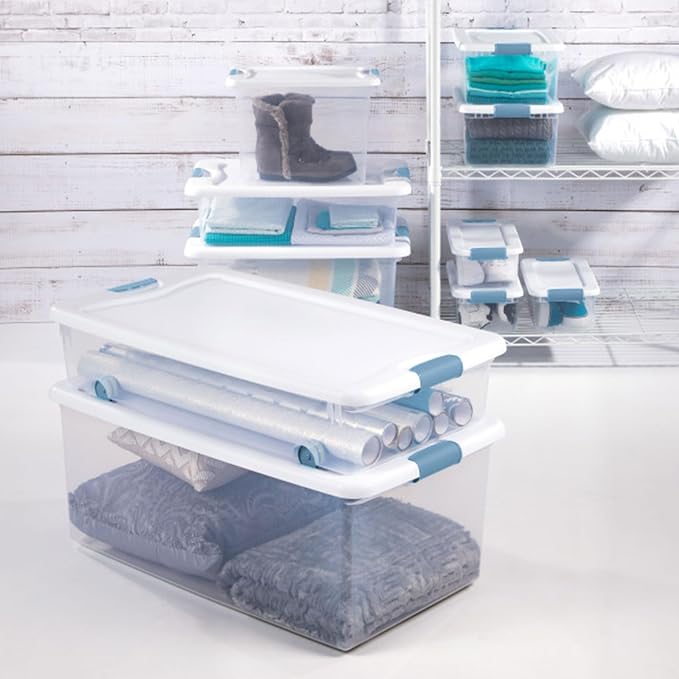 Sterilite 48-Pack Latching Box, Under Bed Storage Bins — view 6