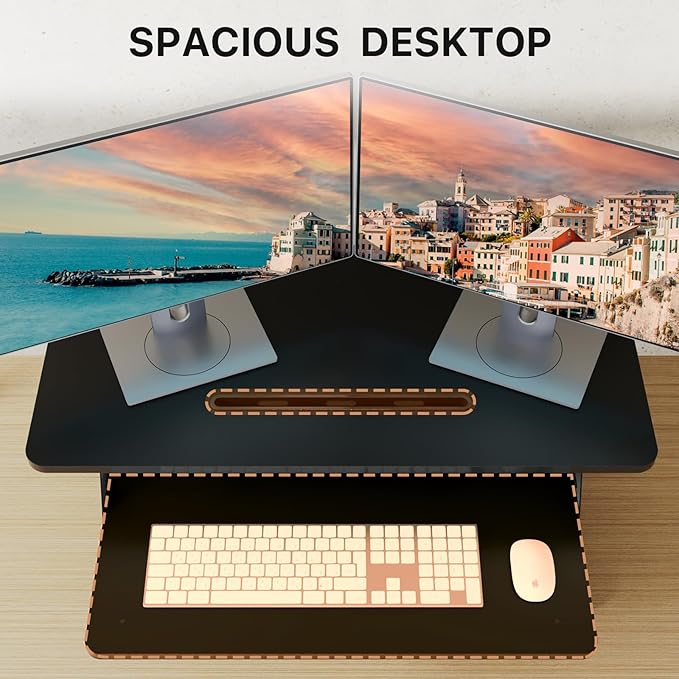 JOY worker Standing Desk Converter, Desktop Workstation Riser — view 4
