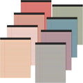 Fuutreo 8 Pcs 8.5'' x 11'' Colored Legal Pad Writing Pads Narrow Ruled 50
