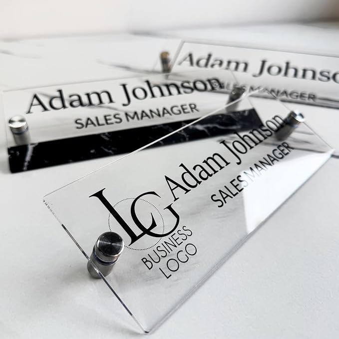 Custom Name Plates for Doors Personalized Wall Name Signs Office Workspace — view 5