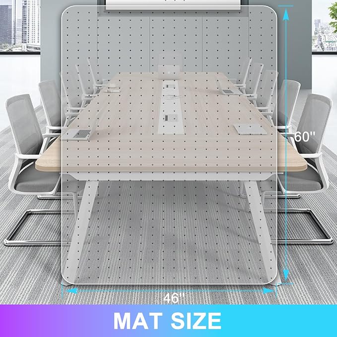 Vicwe Office Chair Mat for Carpet, 2 Pack, Easy Rolling Hard Mat for Office — view 7