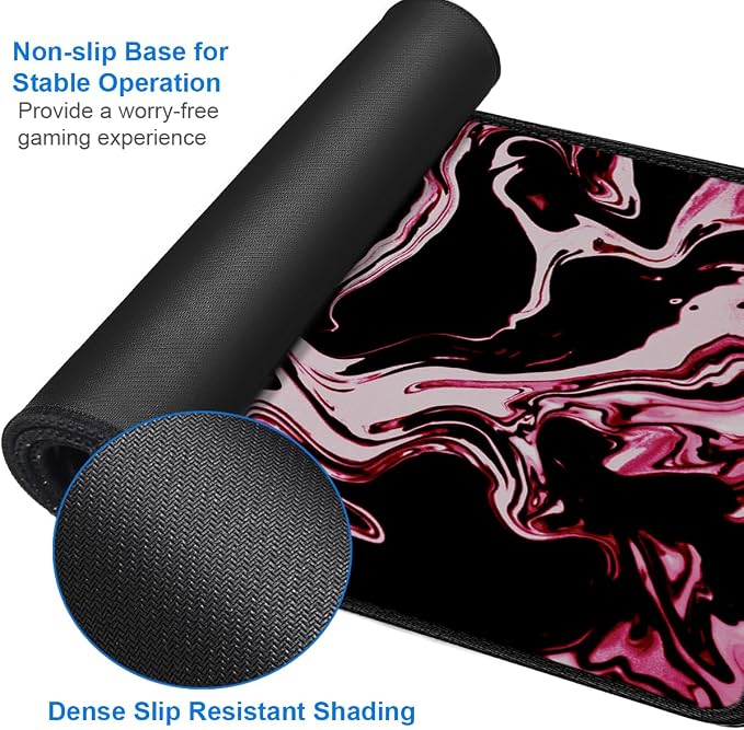 Gaming Mouse Pad, 31.5x15.7 inch Large Extended Computer Keyboard Mouse Mat — view 4