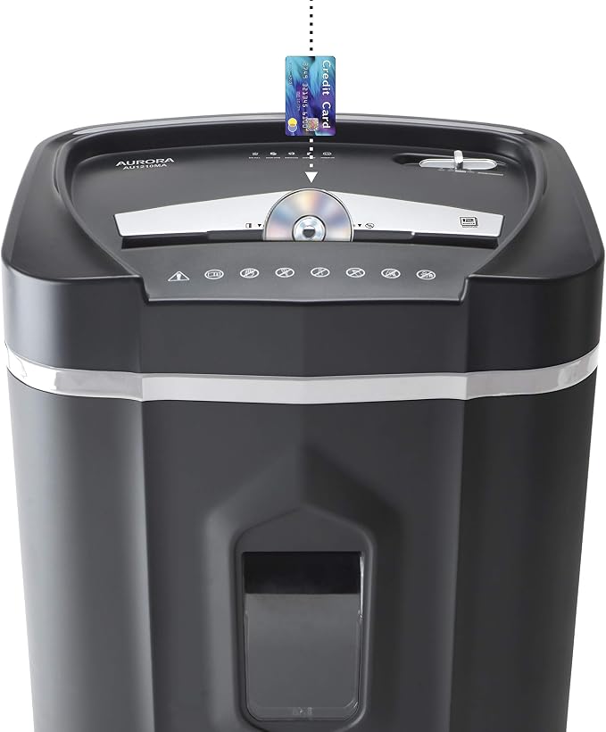 Aurora AU1210MA Professional Grade High Security 12-Sheet Micro-Cut Paper/CD — view 2