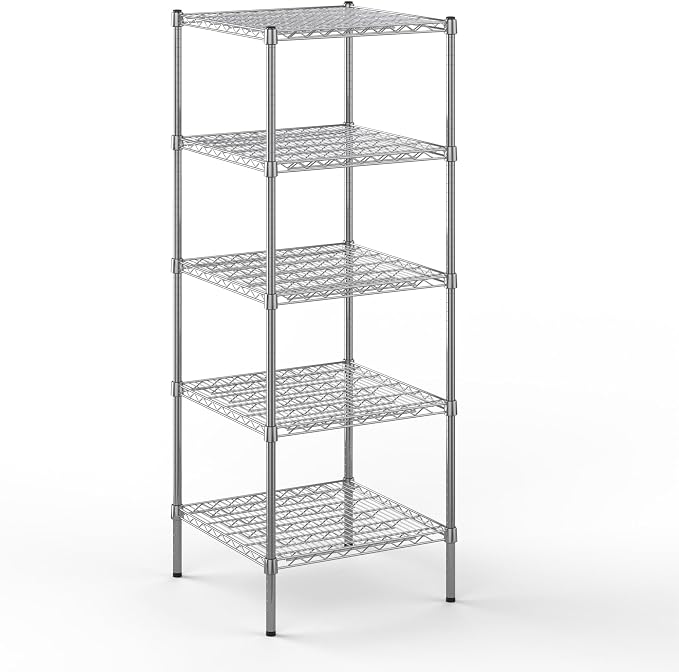 Regal Altair 24" Deep x 24" Wide x 64" Height Wire Shelving Kit | 5-Tier | NSF