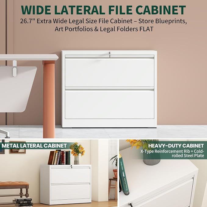 2 Drawer Lateral File Cabinet — view 4