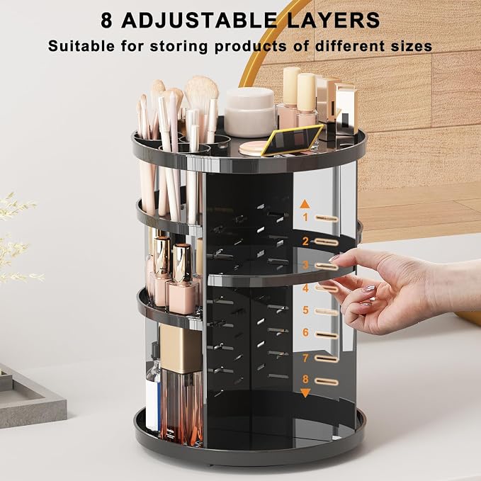Jiavarry Rotating Makeup Organizer — view 3