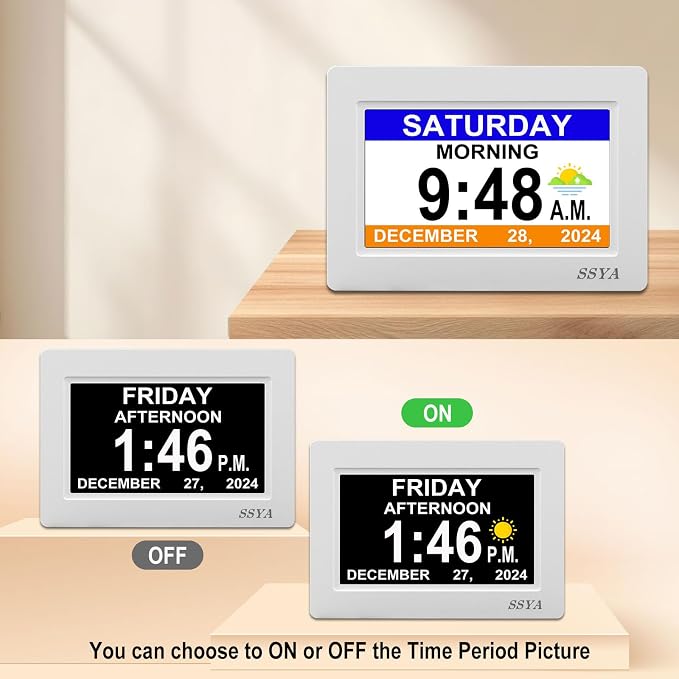 SSYA Digital Calendar Alarm Clock — view 8