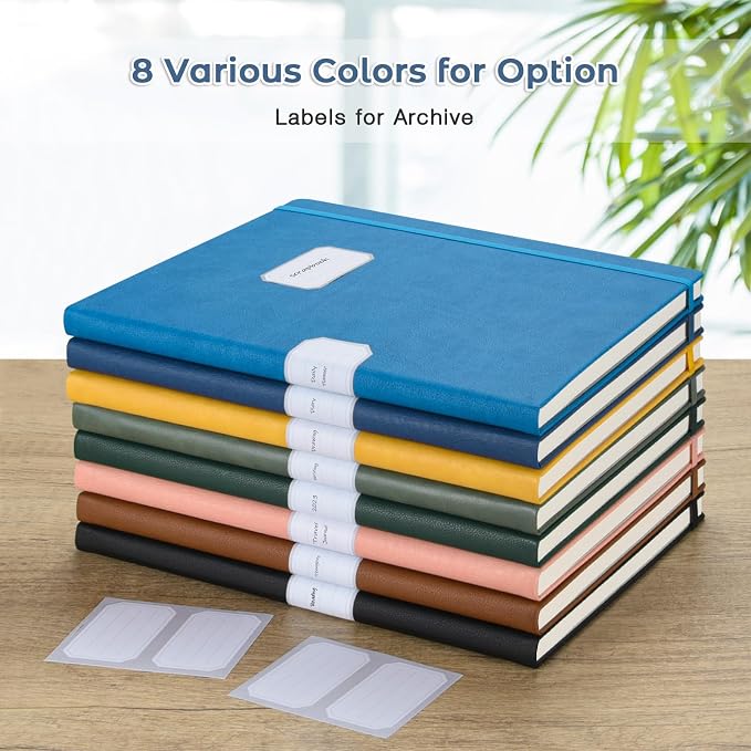 Lined Journal Notebook, 8.5" x 11" Hardcover Leather Notebook — view 6