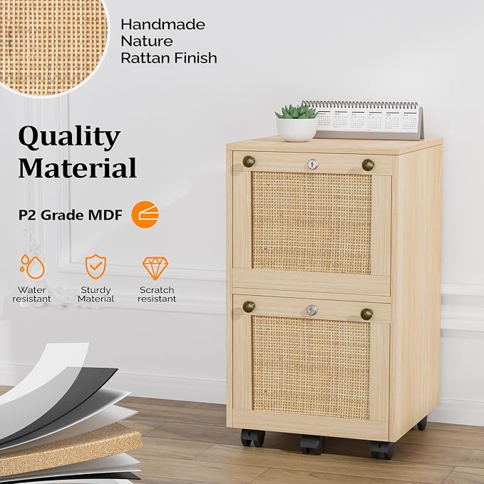 VINGLI 2 Drawer File Cabinet — view 5