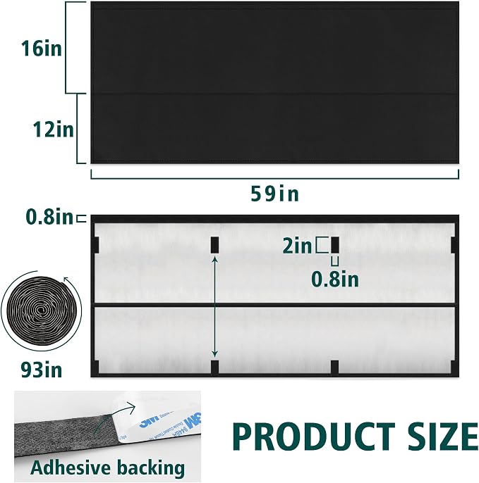 EcoBrisa 60" Under Desk Privacy Panel — view 2