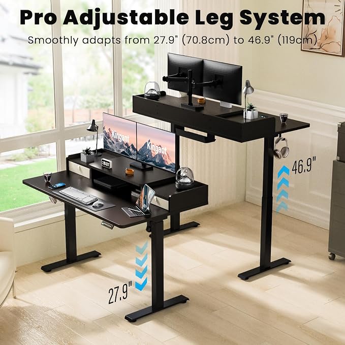 Kingant 63 x 30 Inch Electric Standing Desk — view 4