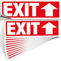iSYFIX Exit Signs Stickers 12 Pack 12x4 Inch