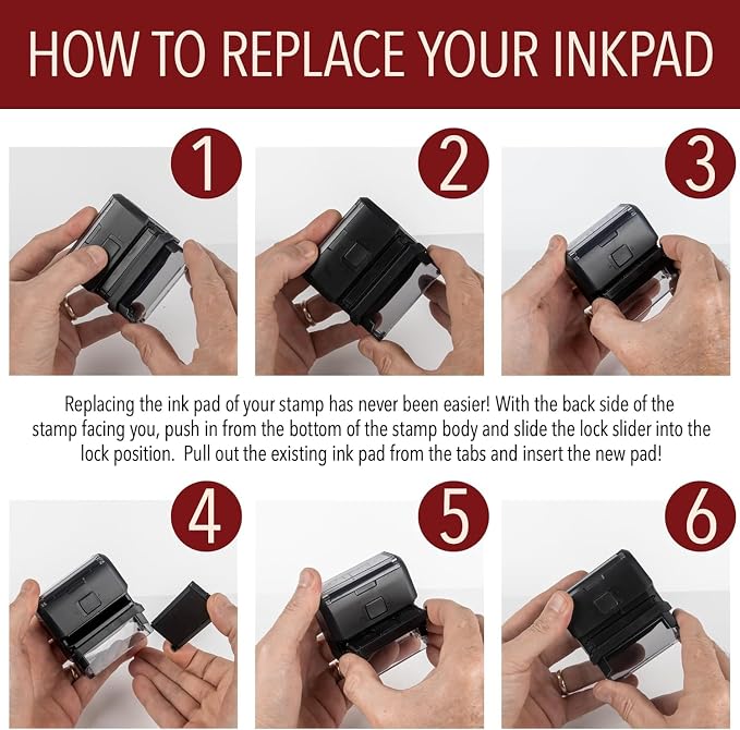 Self Inking Modern Address Stamps | Custom Return Address Stamper — view 5