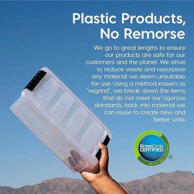IRIS USA 19 QT Plastic Storage Box — view 4