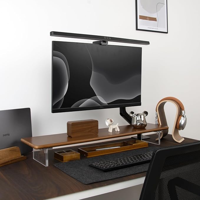 ROCDEER Bamboo Monitor Stand Riser — view 9