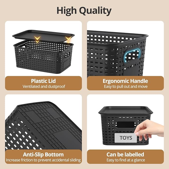 ZFTMRR Plastic Storage Basket — view 3