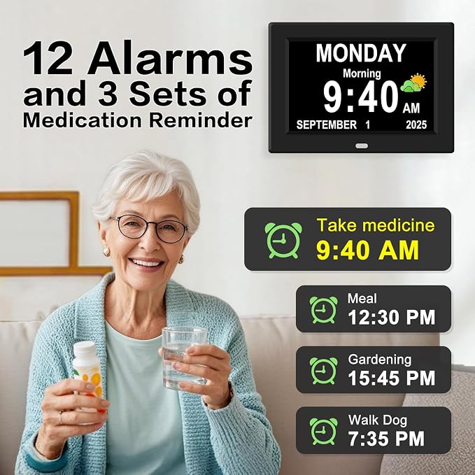 10'' Large Display Digital Alarm Clock — view 4