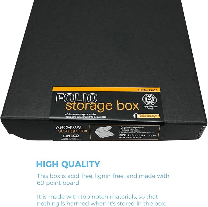 Lineco Folio Storage Box. Archival Clamshell — view 5