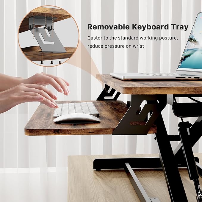 JOY worker Standing Desk Converter, Desktop Workstation Riser — view 6