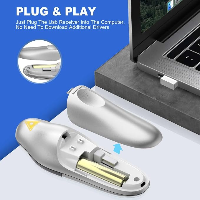 QUI Presentation Clicker Wireless Presenter Remote Clicker — view 3