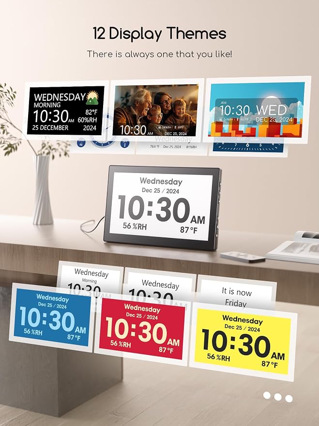 Raynic Digital Clock, Large Display Calendar Clock — view 4