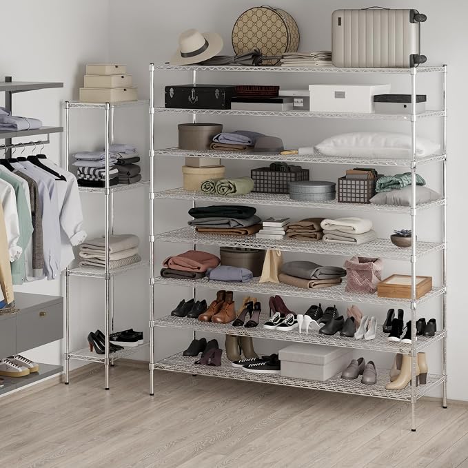 Regal Altair 24" Deep x 72" Wide x 86" Height Wire Shelving Kit | 8-Tier | NSF — view 5