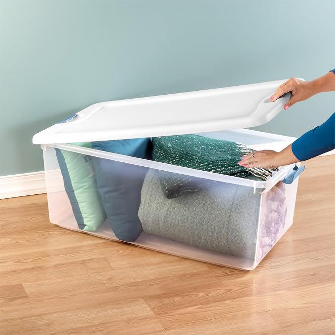 Sterilite 4-Pack Latching Box, Under Bed Storage Bins — view 6