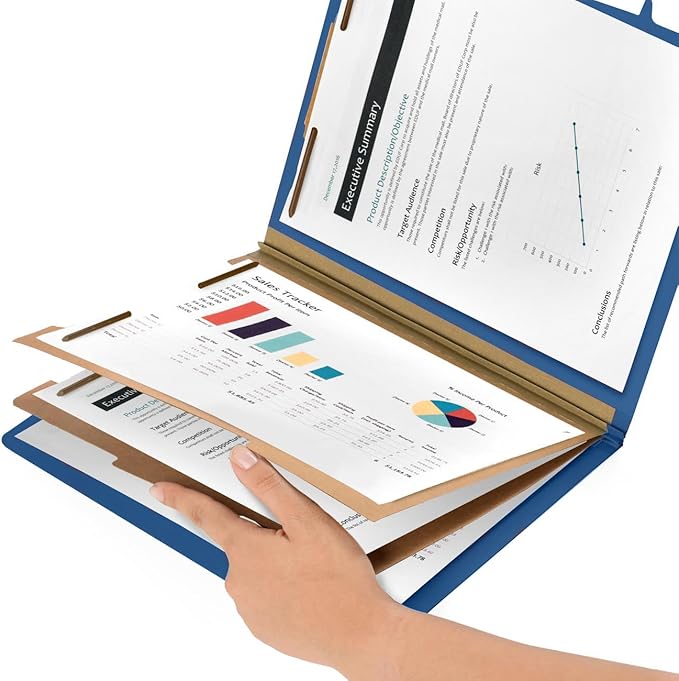 10 Blue Classification Folders — view 7