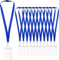 12-Pack Blue Breakaway Lanyards