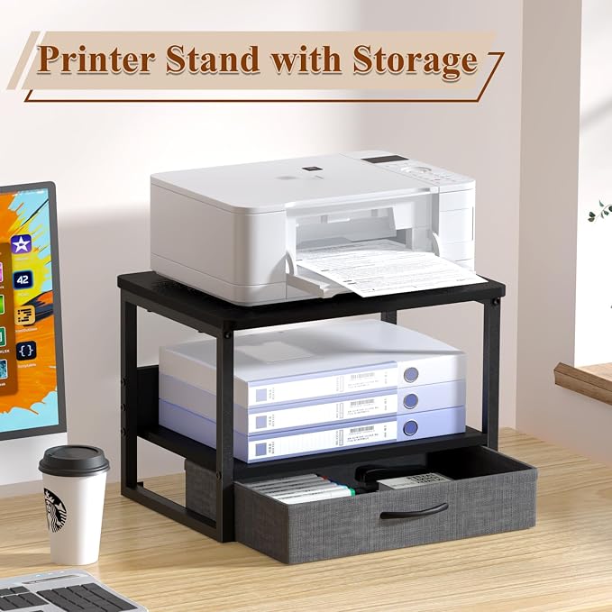 MARTY Printer Stand with Storage Drawer — view 2