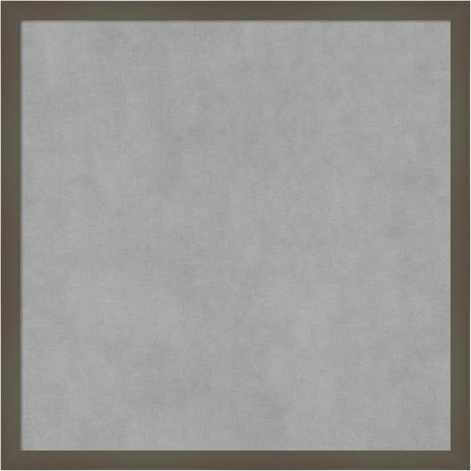 Amanti Art Grey Framed Magnetic Board 21x21 Medium Vision Board