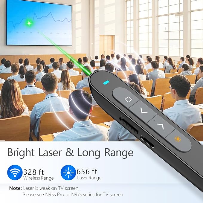 Norwii Rechargeable Bluetooth Presentation Clicker — view 4