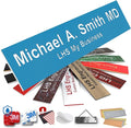 Engraved Name Plates for Door Sign Personalized Light Blue Plastic Plaque